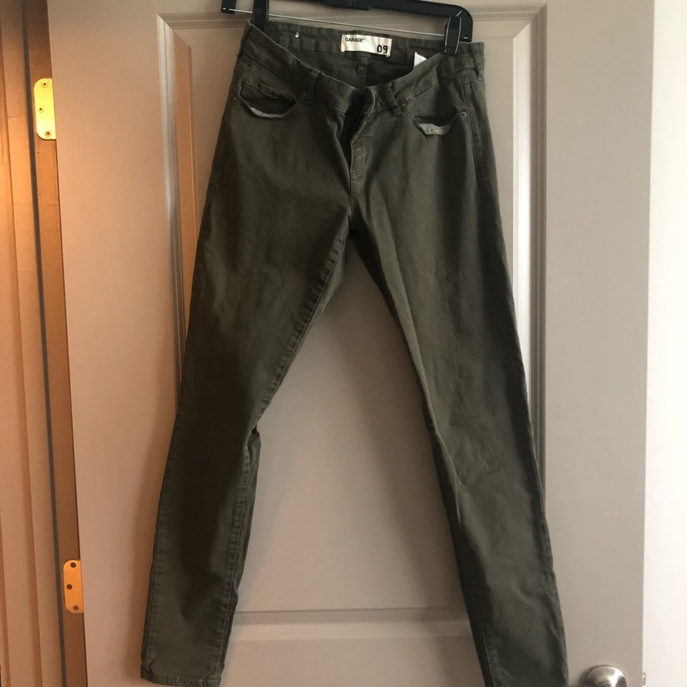 Olive green jeans